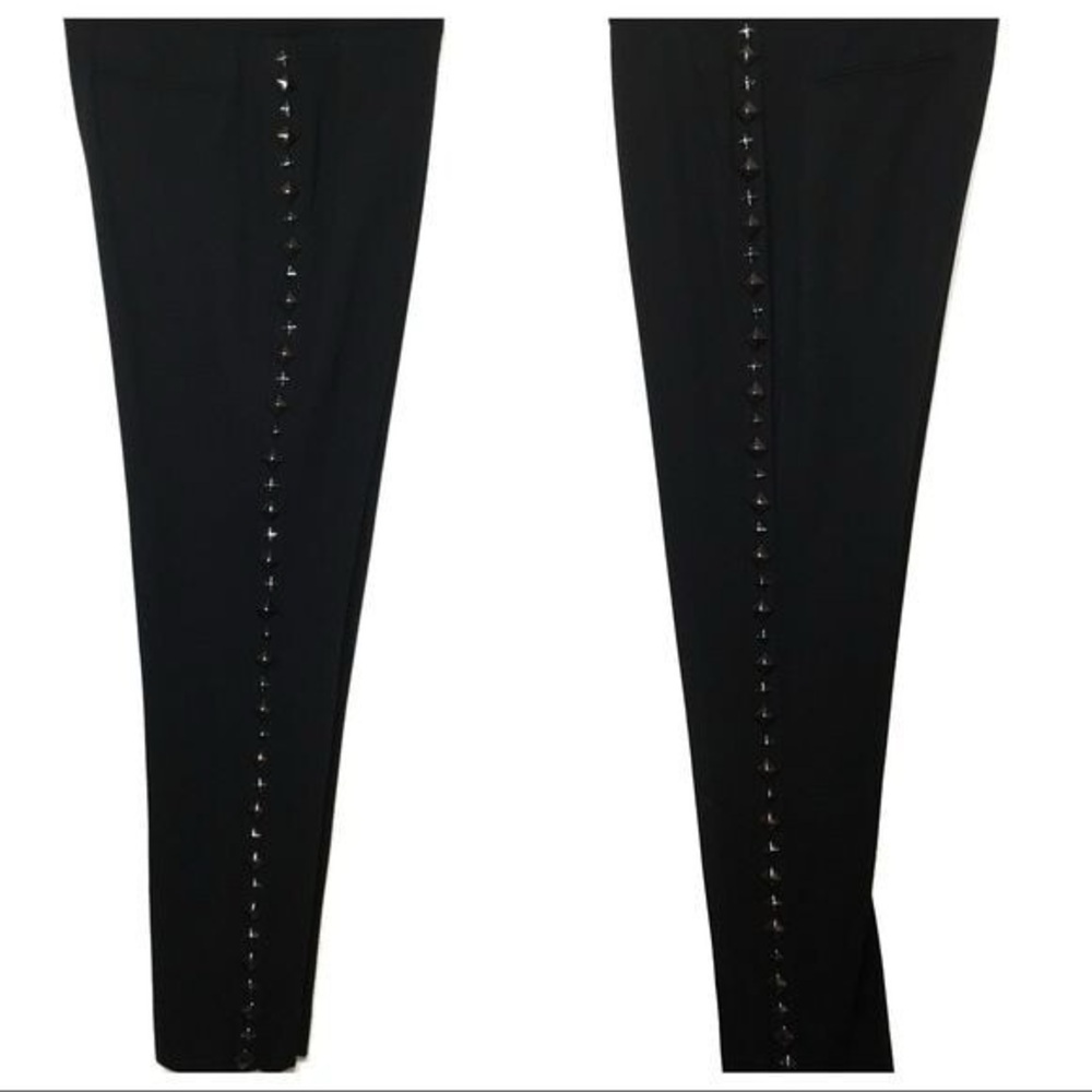 BCBGMAXAZRIA Black Studded Pants